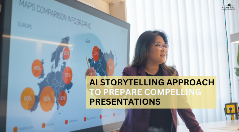 AI storytellingg approach to prepare compelling presentations