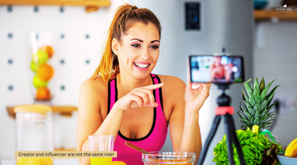 creator and influencer are not the same